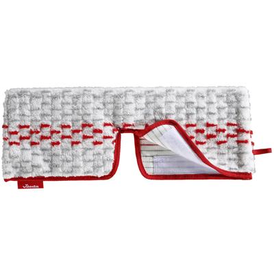 Wischbezug VILEDA "1·2·SPRAYmax", rot (weiß und rot), B:15,6cm H:24mm T:2,5cm, gewebt, Mikrofaser, Putztücher, Wischbezug