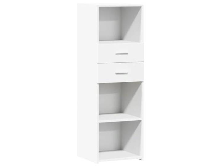GFMGUEMV Highboard Weiß 40x42,5x124 cm Holzwerkstoff Klassisch, viel Stauraum, pflegeleicht, stabil, zeitlos