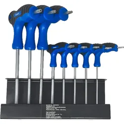 KRAFT WERKZEUGE Innensechskantschlüssel - Set 8 tlg. blau