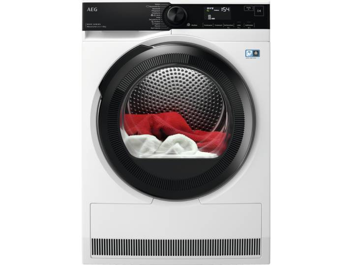 AEG TR8SWEX Wärmepumpentrockner / Serie 8000 mit AbsoluteCare® / 8,0 kg / A+++ / energiesparend / Mengenautomatik / Knitterschutz / Kindersicherung / Schontrommel / Trommelbeleuchtung, 916099835