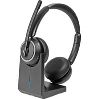 L118 Kabelloses Büro-Headset mit Ladestation (20450) schwarz, Bluetooth