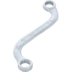 BGS S-Form Doppel-Ringschlüssel Zwölfkant | SW 12 x 13 mm