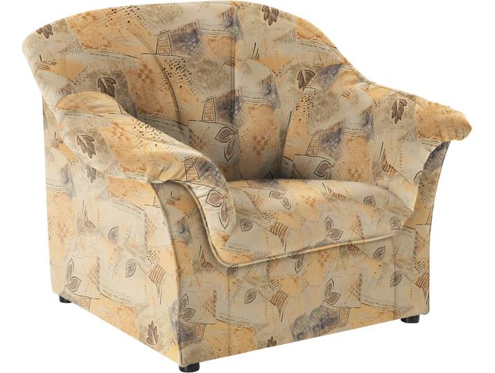 Sessel DOMO COLLECTION Pegnitz zeitlos, elegante Armlehnen, komfortabel , beige, B:105cm H:82cm T:82cm, 100% Polyester, Sessel, Sessel