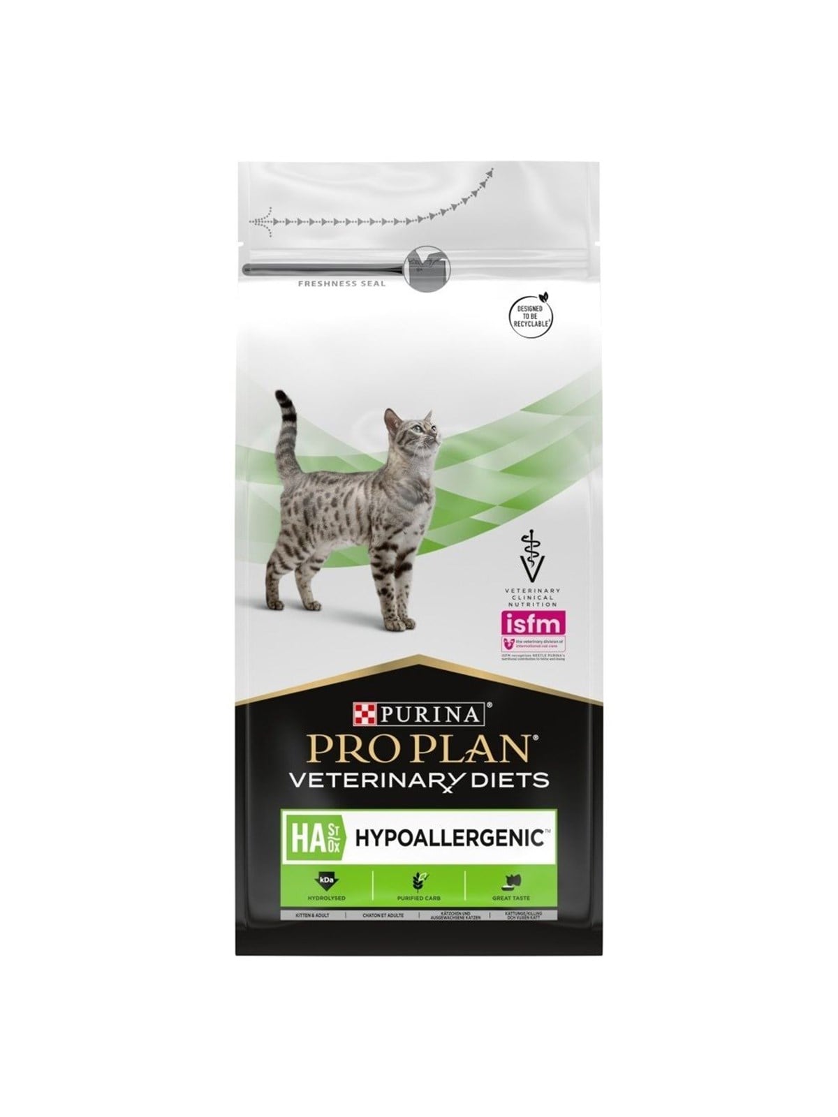 PURINA NESTLE Pro Plan Veterinary Diets Feline HA St/Ox Hypoallergenic - Trockenfutter für Katzen - 1,3 kg