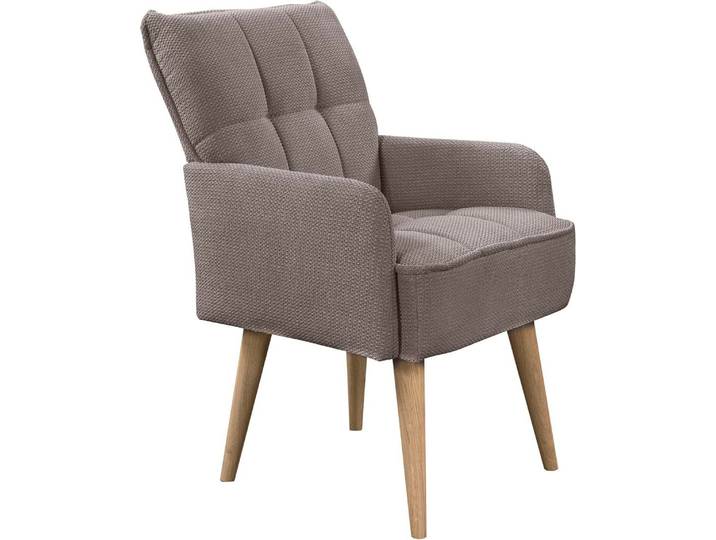 Armlehnstuhl EXXPO - SOFA FASHION Latte , beige (latte), B:58cm H:94cm T:69cm, Stühle, Armlehnstuhl