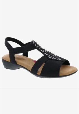 Women's Miriam Sandal by Ros Hommerson in Black Elastic (Size 6 1/2 M)