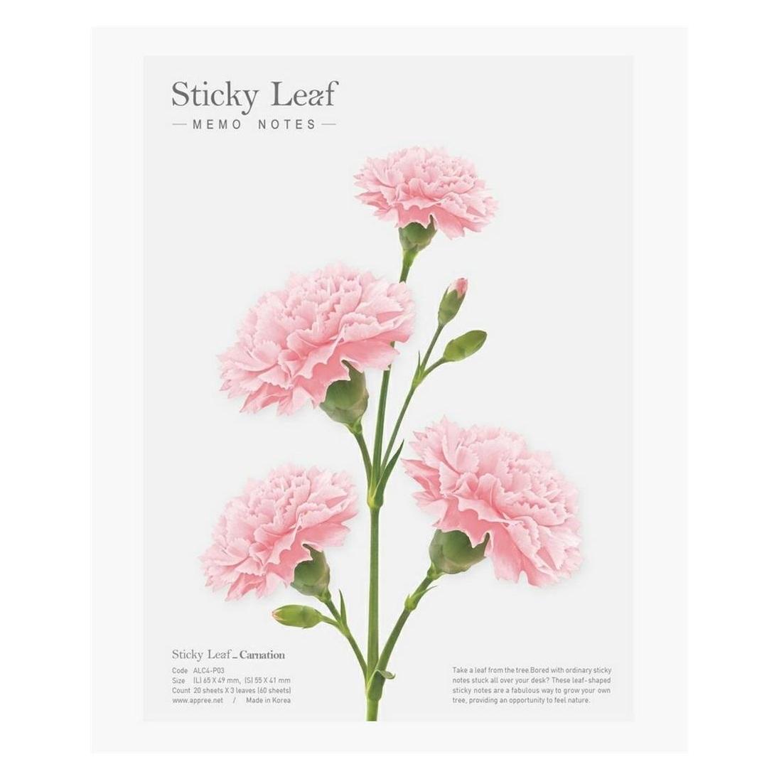 Appree Haftnotizen - rosa Nelke L (65 x 49 mm) (513704)