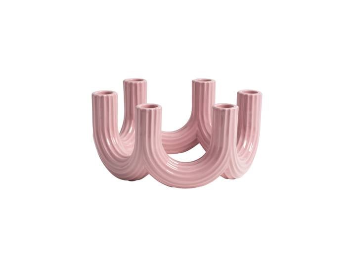 & klevering - Chandelier Churros - Rose - Céramique