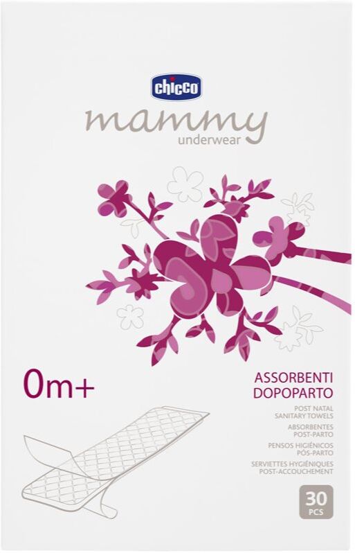 Chicco Mammy Post Natal Sanitary Towels serviettes hygiéniques de maternité 30 pcs
