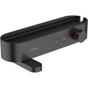 hansgrohe Badewannenarmatur ShowerTablet Select, Kunststoff, mit Thermostat, zur Aufputz-Montage, schwarz matt