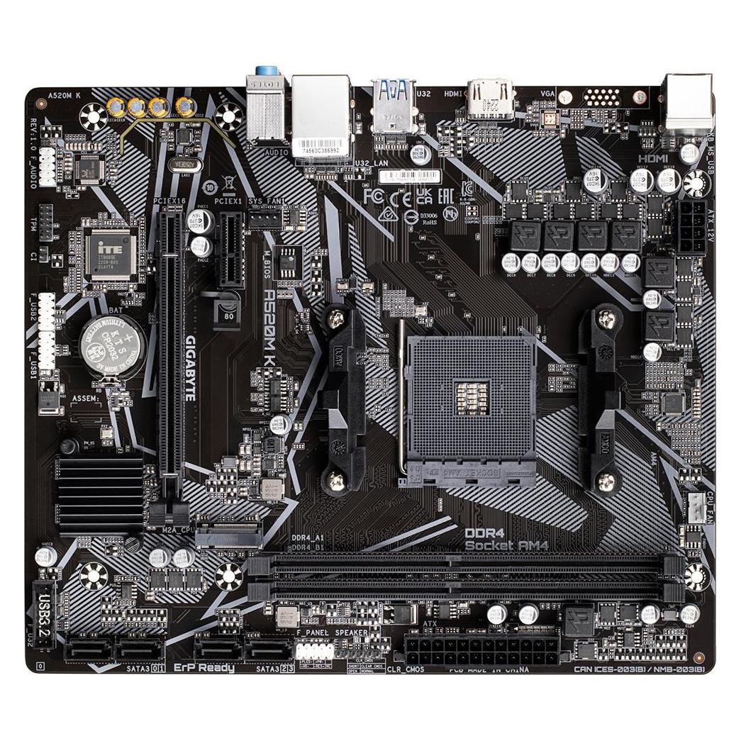 Gigabyte A520M K (AM4, AMD A520, mATX) (A520M K)