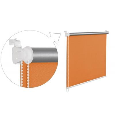 Thermorollo Verdunklungsrollo 50x200 cm orange Fensterrollo mit Thermobeschichtung 100% Abdunklung