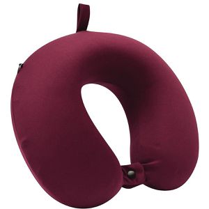 Böttcher-AG Nackenkissen Best Comfy, aus Memory-Schaum, beere, verschließbar mit einem Knopf, U-Form