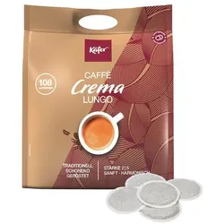 Käfer Kaffeepads »Caffè Crema Lungo« 108 Stück