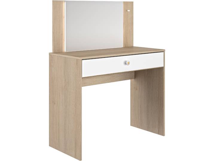 Schminktisch GAMI MAKE UP , braun (kastanie natur nachbildung, kastanie natur nachbildung, kastanie natur nachbildung), B:94cm H:121cm T:44cm, Tische, Schminktisch, Eleganter und praktischer Schminktisch mit einem Schubfach