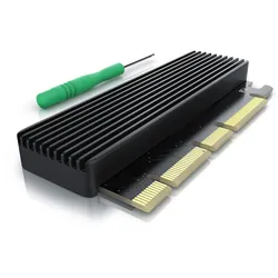 CSL Computer-Adapter, PCIe Karte, Erweiterungskarte für M.2 Key-M SSDs, NVMe Standard