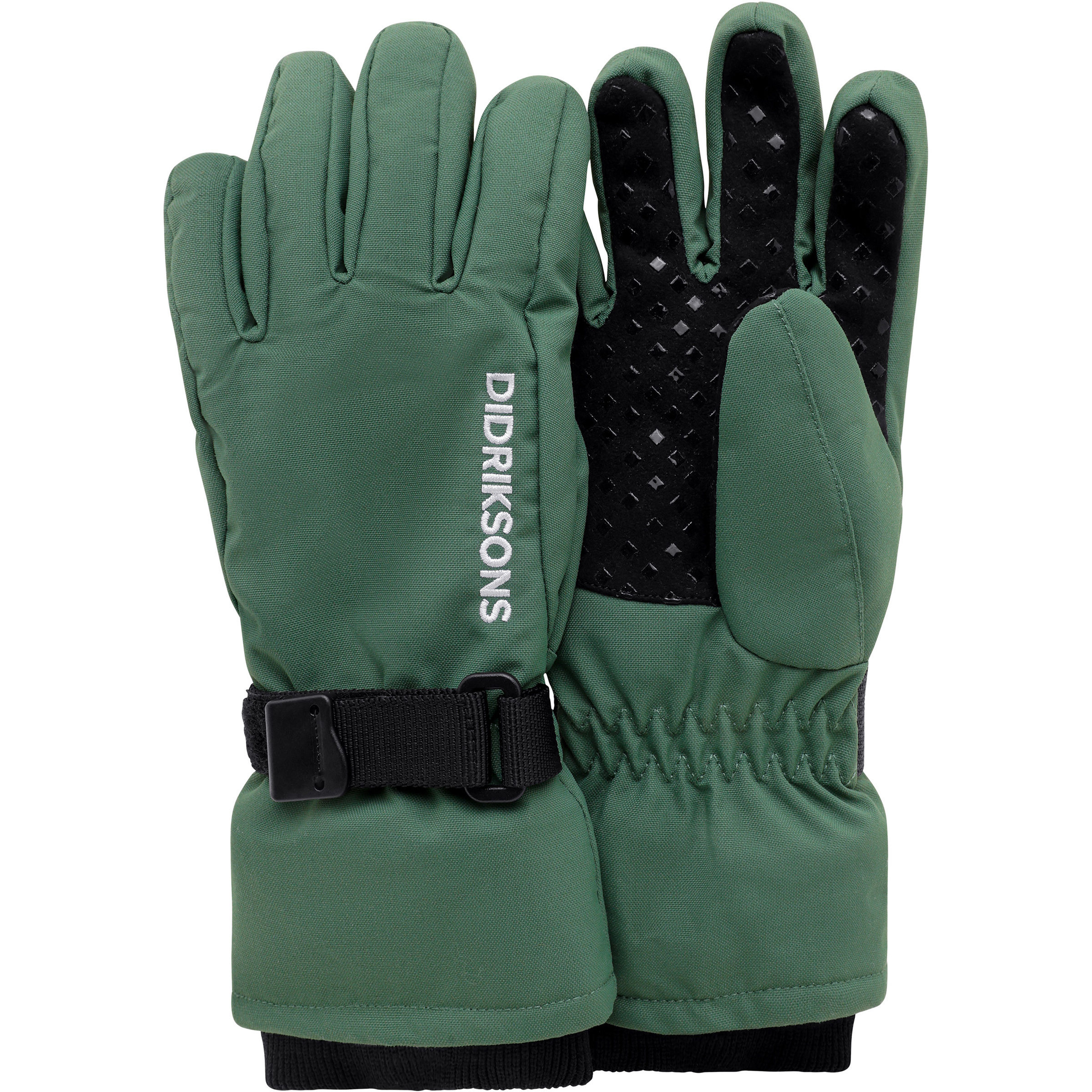 Didriksons Biggles 4 Kinder Fingerhandschuhe dark moss Größe M Lifestyle | Skifahren Wasserdicht