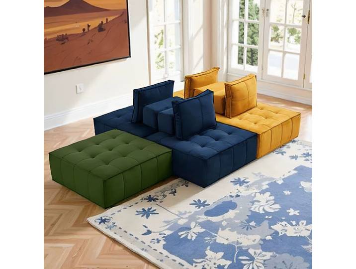 Canapé relax moderne de luxe Bauhaus, sans structure, compressé sous vide, pour salon, style vintage, mobilier de salon