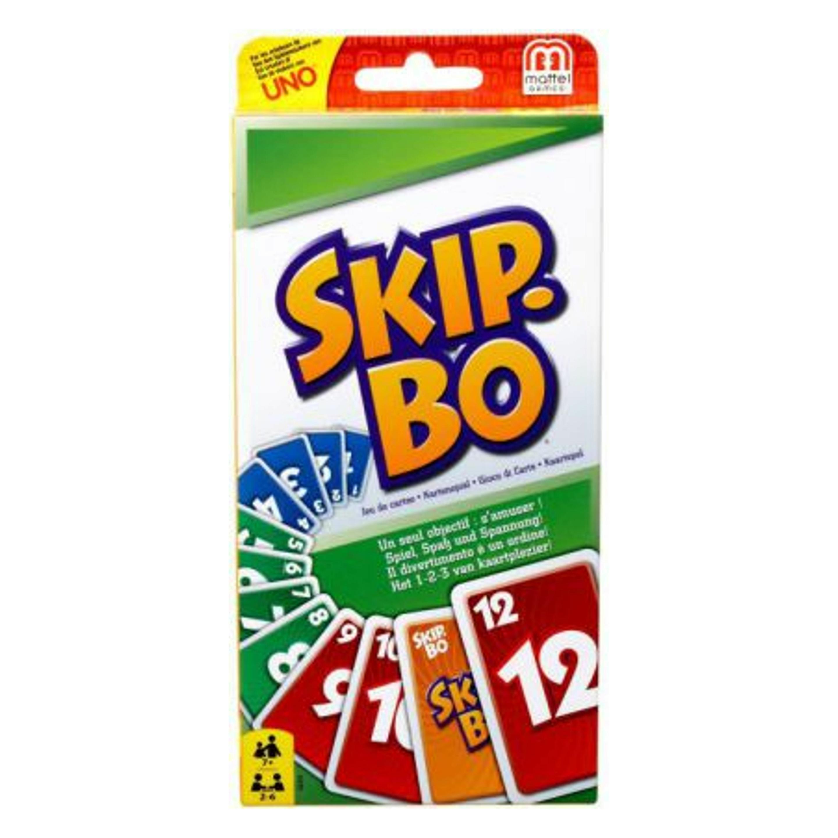 Mattel Games Skip-Bo (Multilingual, 2 - 6 Spieler) (52370)