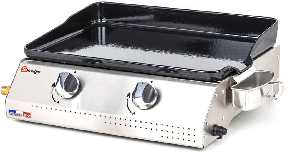 Somagic Plancha de gas 2 quemadores 5,3 kw