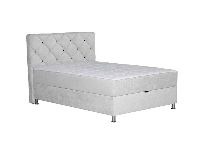 Boxxx Boxbett, Natur, Kunststoff, H3, Höhe ca. 26 cm, 120x200 cm, Bettkasten, gepolstertes Kopfteil, Stoffauswahl, in verschiedenen Größen erhältlich, Schlafzimmer, Betten, Boxspringbetten
