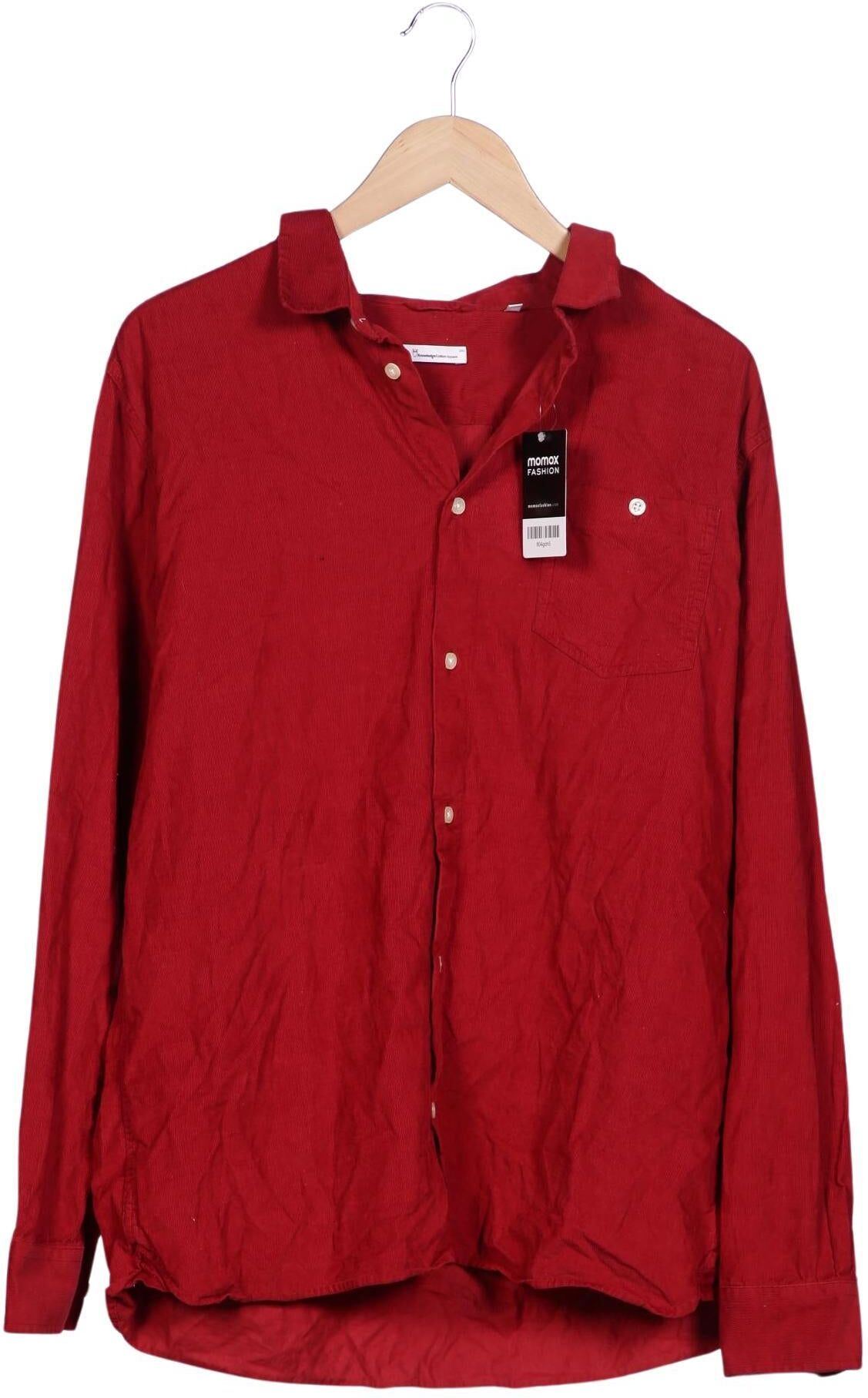 Knowledge Cotton Apparel Herren Hemd, Rot, Gr. Xxl, Baumwolle - Second Hand