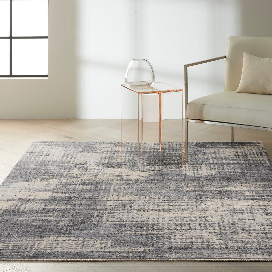 Calvin Klein Rush Area Rug Black/White Rectangle 160 x 221cm