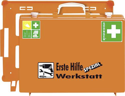 Erste Hilfe Koffer Beruf SPEZIAL Werkstatt B400xH300xT150ca.mm orange SÖHNGEN