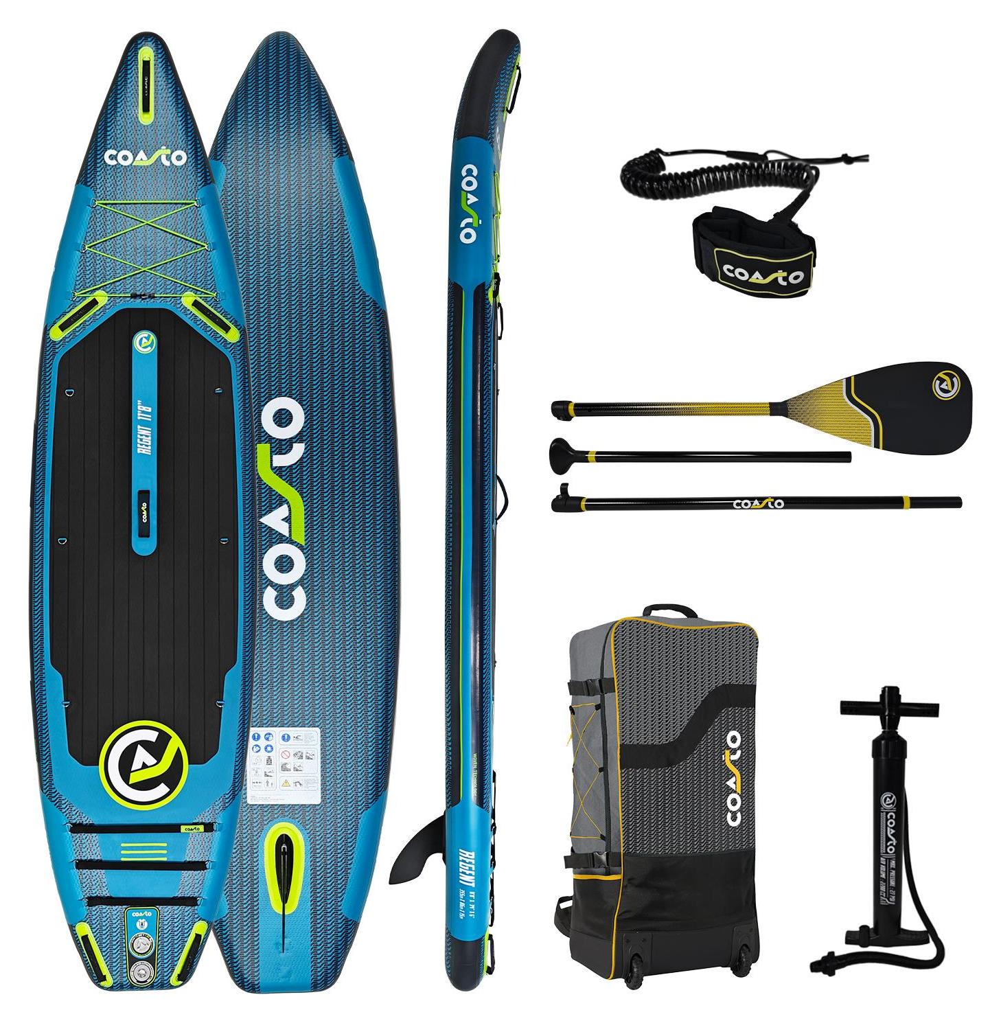 Coasto Regent 11'8 Horizon SUP Board aufblasbar Set 355x86cm ISUP inkl Paddel