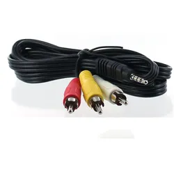AGI Audio/Videokabel kompatibel mit Canon LEGRIA HF R606 (1.50 m, Cinch Kabel), Audiokabel