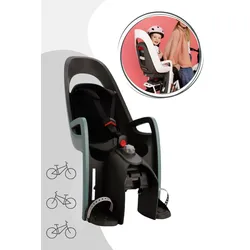 Hamax Caress Fahrradkindersitz inkl. Gepäckträger-Adapter, Farbe: Grau / Rot