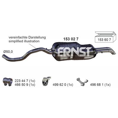 ERNST Endschalldämpfer 153027 für VAG