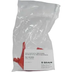 B. Braun Sprühkopf für Desinfektionsmittel-Flaschen, 1000 ml - rot – für Meliseptol / Meliseptol rapid 1 St