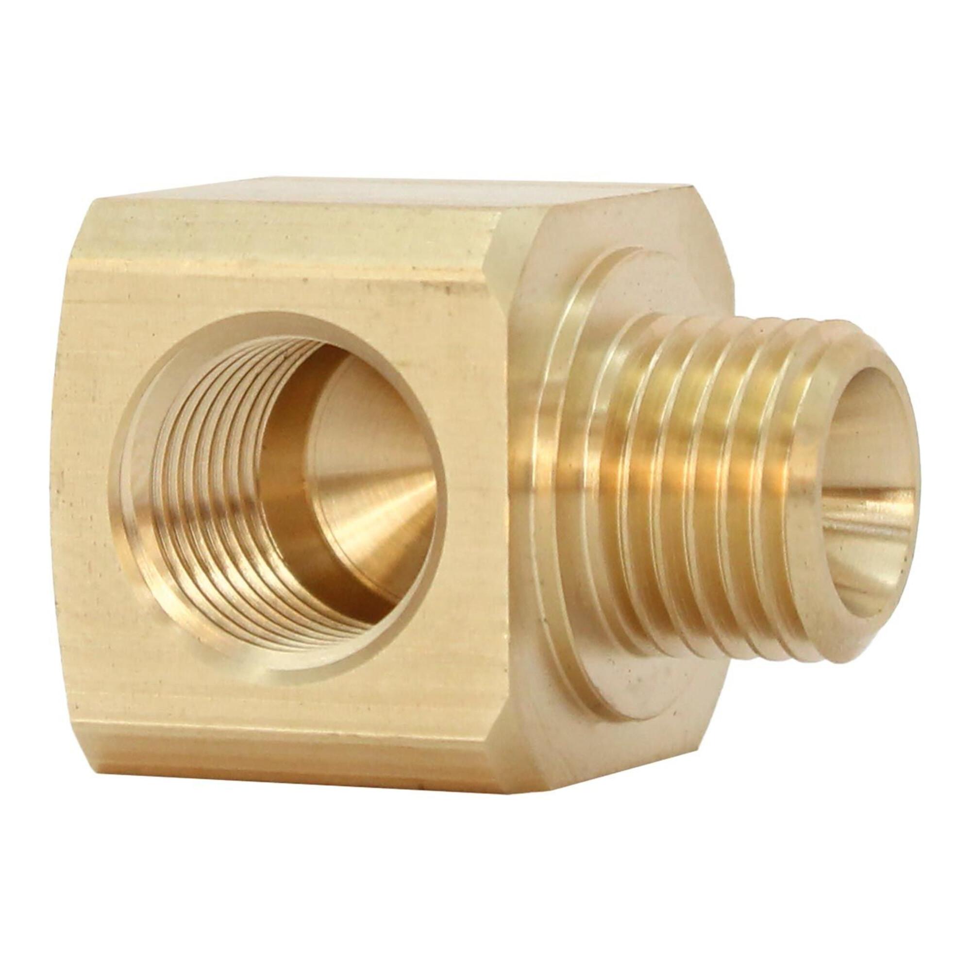 Riegler L-Einschraubverteiler, G 1/8, SW 17, Messing (14.0951)