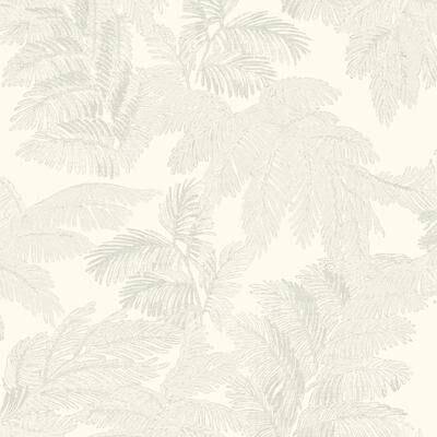 Galerie Wallcoverings Italian Style Palm Leaf Design Vinyl on Non-woven Luster Wallpaper Roll