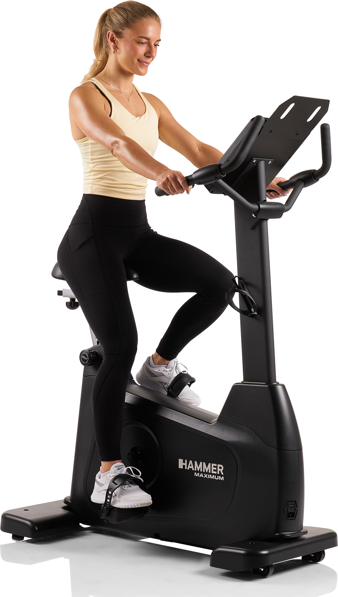Ergometer HAMMER "UB 8000", schwarz, HeimtrainerB:60cm H:138cm L:104cm, Ergometer, B:60cm H:138cm L:104cm