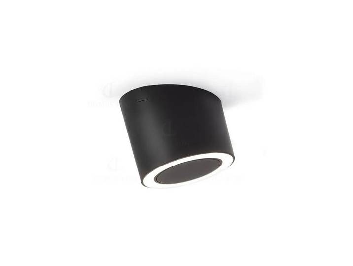 HKT Led-Spot-Set, Schwarz, Kunststoff, 3-teilig, 7.5x4.5x6.4 cm, integrierte Steckdose, Farbtemperaturwechsler, gleichmäßige Lichtverteilung, Lampen & Leuchten, Innenbeleuchtung, Spots & Strahler, Einbauspots
