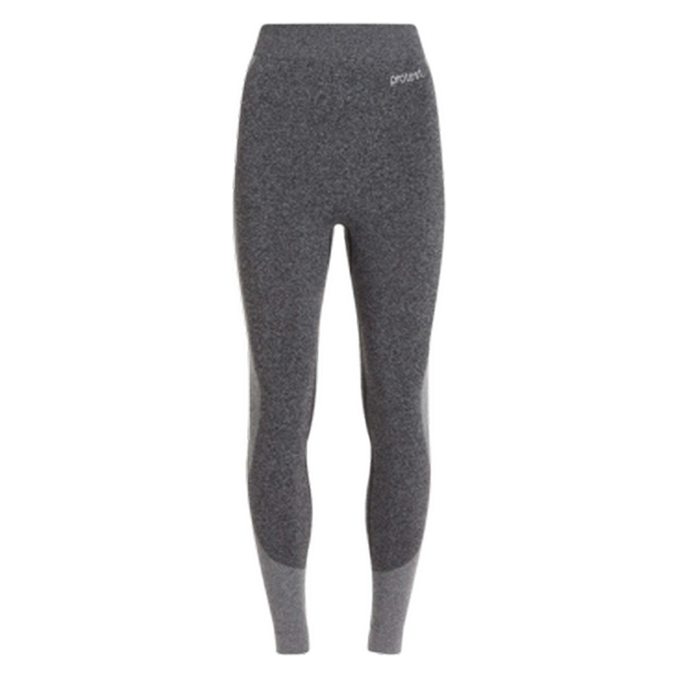 Protest Damen Thermoleggings PRTNORIS Elastischer Stoff Dark Grey Melee XS/S (S, XS) (P4620400/592)