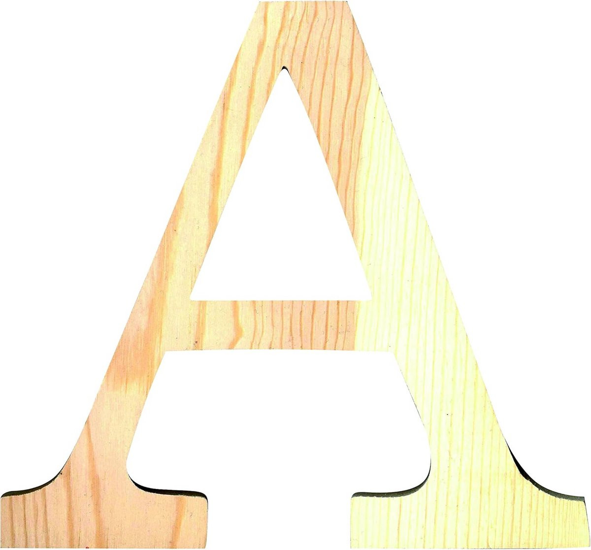Houten Decoratieletter A in Beige - Hoogte: 115 cm