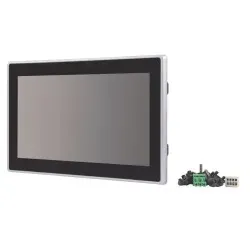 Eaton 179666 Bedienpanel mit SPS, 24VDC, 10.1-Zoll-PCT-Display, 1024x600 Pixel, 2xEthernet, 1xRS232, 1xRS485, 1xCAN, 1xProfibus