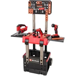 Happy People 41791 - Einhell KIDS E-Case Werkbank (110 Teile)