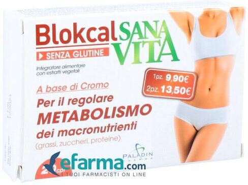 Sant'anna Sanavita Blokcal Integratore Metabolismo Dei Grassi 20 Compresse