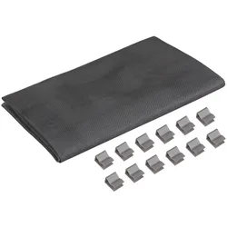 Windhager Lichtschachtabdeckung Gewebe 60x135 cm, Edelstahl