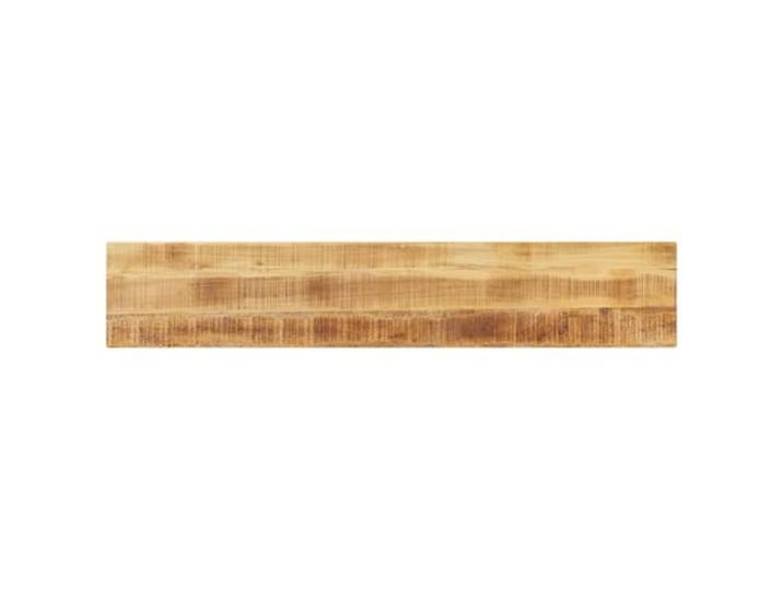 fsahslih Tischplatte 180x20x3,8 cm Massivholz Mango Rechteckig Unikate Holzmaserung mit rustikalem Charme für Esszimmer und Küche, ideal zum Auffrischen vorhandener Möbelgestelle.
