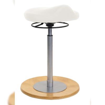 Mayer Sitzmöbel, Pendelhocker mit ergonomisch geformtem Komfortsitz 1101, Polarweiß, 1101_N_30582