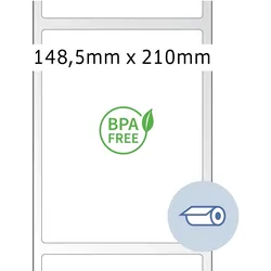 Herma, Etiketten, Thermodirekt-Versandetiketten, Rolle 148,5 x 210 mm besonders schnell haftend, bisphenol A-freies Th