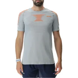UYN Padel Series Smash kurzarm Padel Tennisshirt Herren J912 - nautical grey/orange XXL