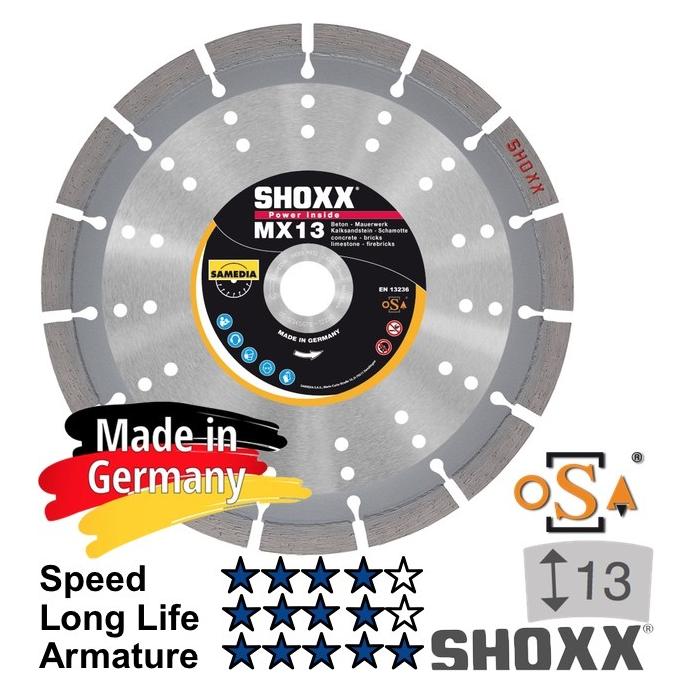 Samedia SAME SHOXX MX13 Diamant-Trennscheibe 125mm Premium 13mm 310346 (310346)