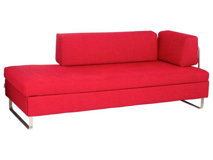 Bettsofa Bed For Living, Stoff Rot, Schaumkernmatratze,