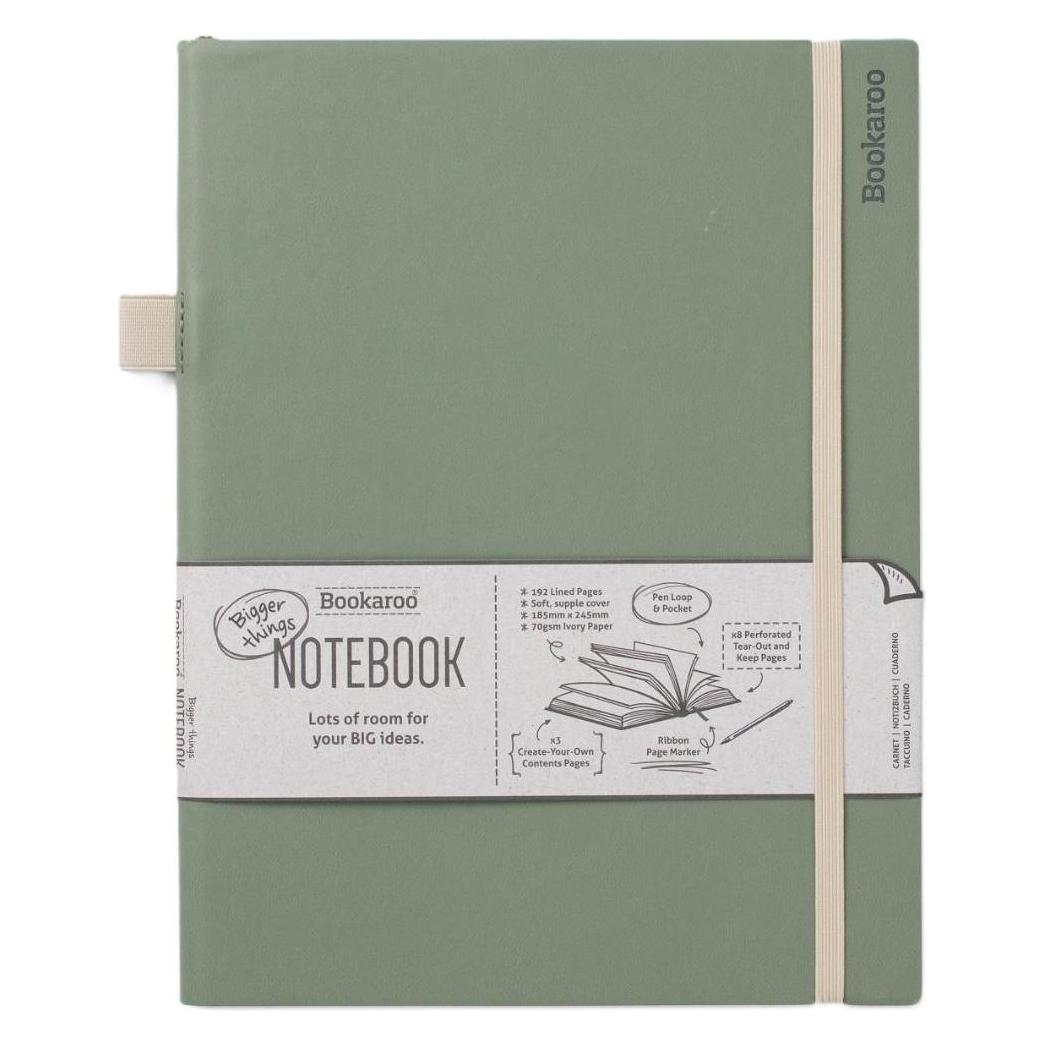 Peter Pauper Bookaroo Notizbuch Journal gross - Grün (Liniert, Weicher Einband) (48986268)